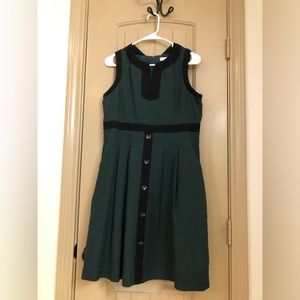 Green anthropology dress, size large